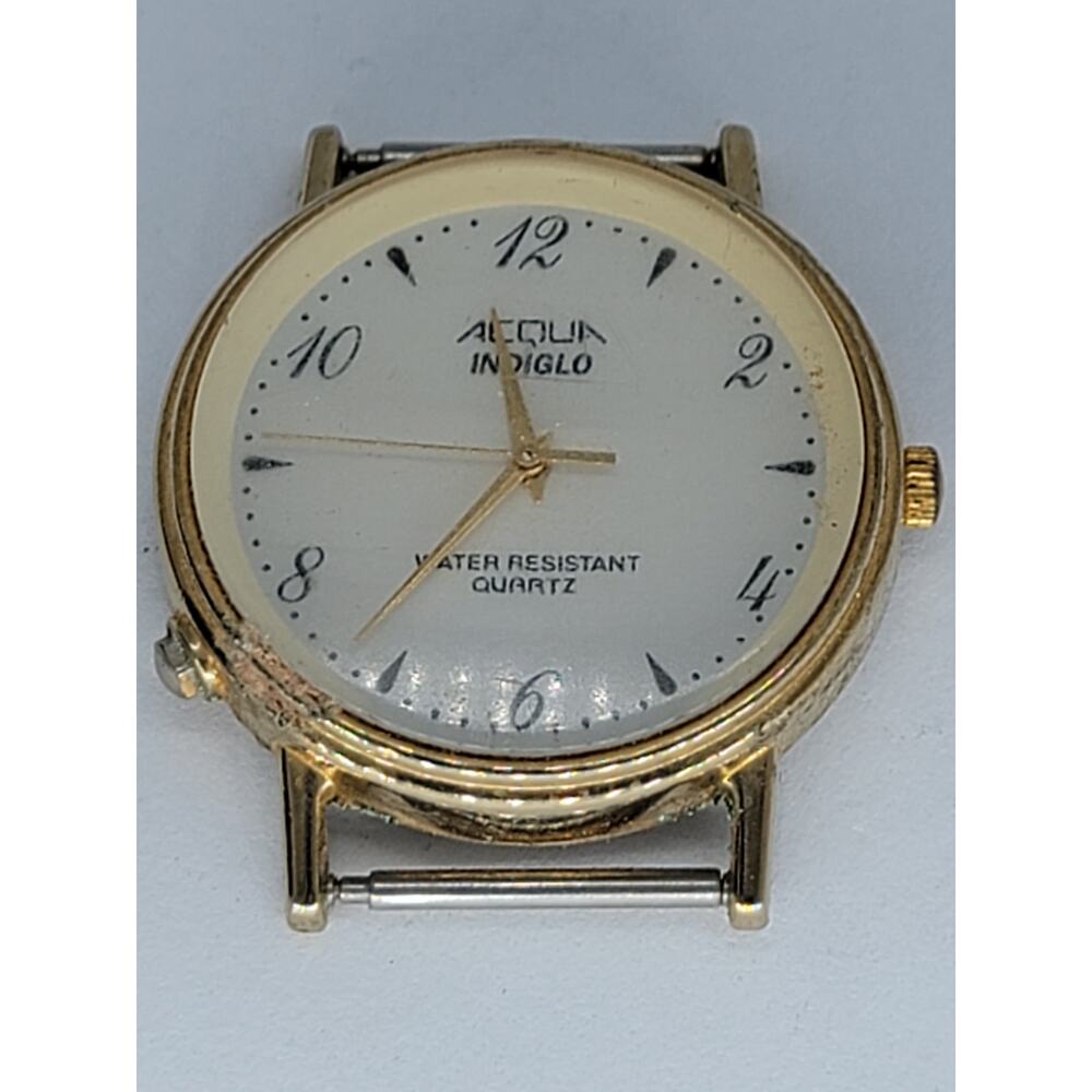 Vintage Acqua Indiglo CR 2016 Water Resistant Quartz Gents Watch